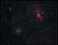 bubble nebel und m52