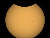 Sonnenfinstersnis + ISS Transit