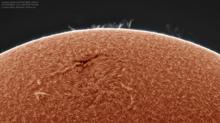 Sonne vom 9. August 2021