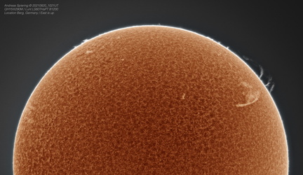 Sonne vom 20. August 2021